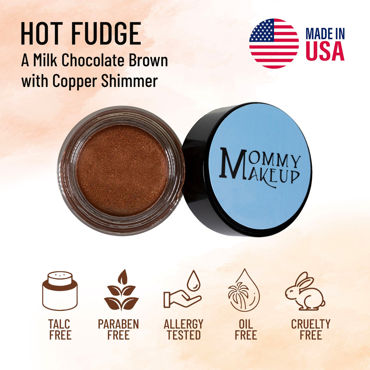 Hot Fudge Any Wear Creme - A Waterproof Multi-tasking creme to powder product for eyes, cheeks & lips. Can be worn anywhere by Mommy Makeup — image 3 of 8