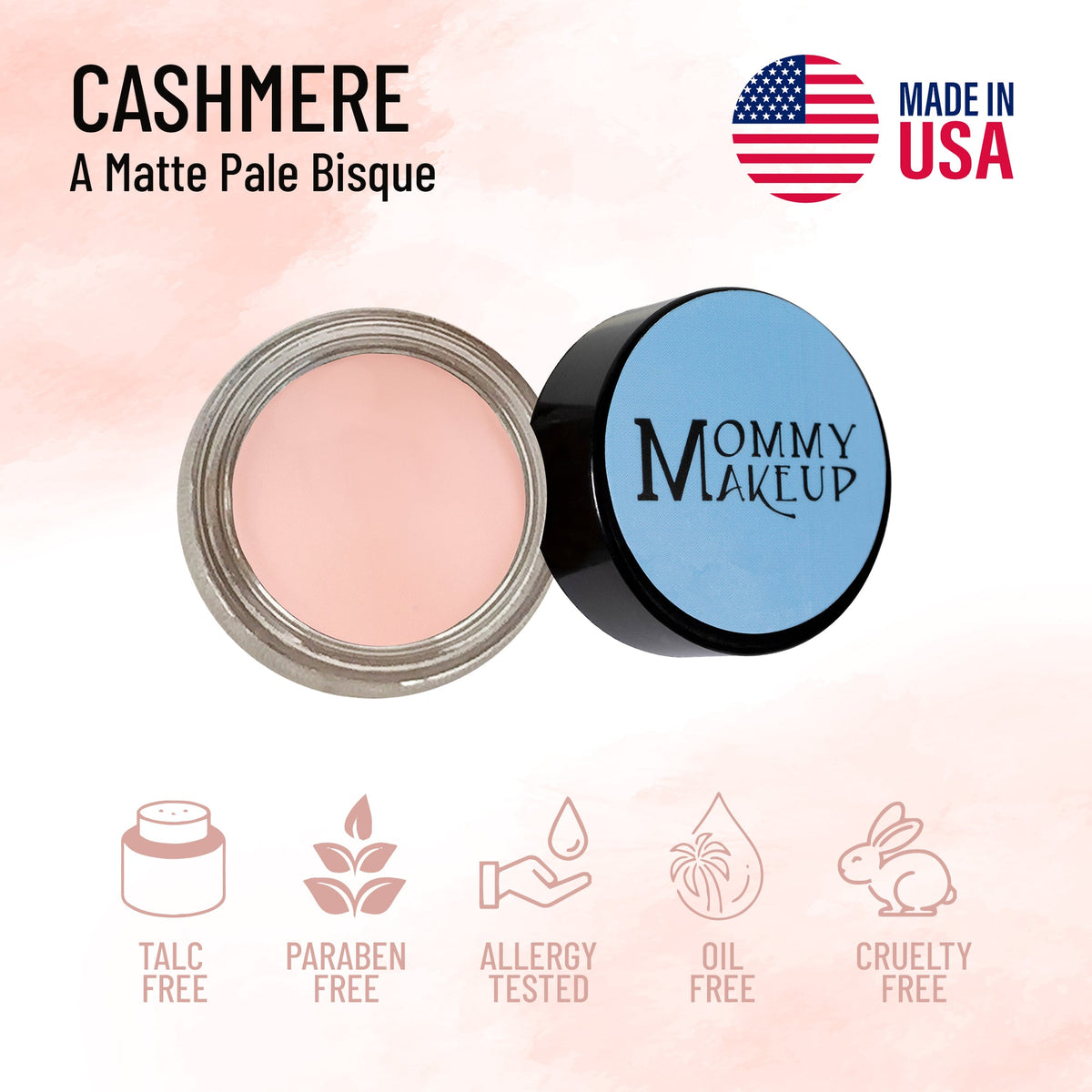 Cashmere Any Wear Creme - A Waterproof Multi-tasking creme to powder product for eyes, cheeks & lips. Can be worn anywhere by Mommy Makeup — image 2 of 7
