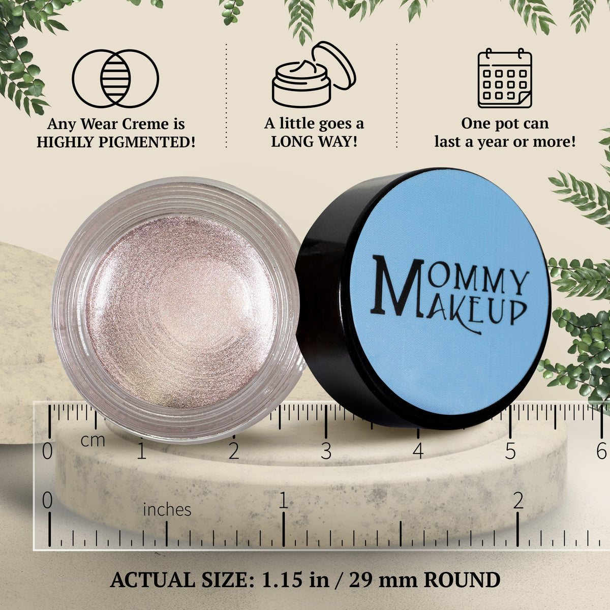 Crystal Any Wear Creme - A Waterproof Multi-tasking creme to powder product for eyes, cheeks & lips. Can be worn anywhere by Mommy Makeup — image 6 of 8