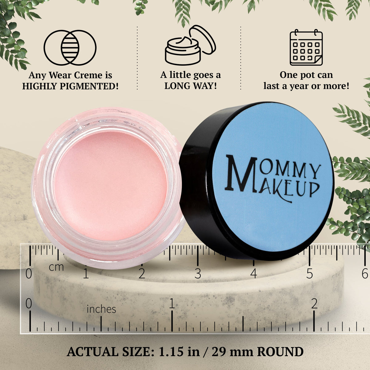 Cameo Any Wear Creme - A Waterproof Multi-tasking creme to powder product for eyes, cheeks & lips. Can be worn anywhere by Mommy Makeup — image 5 of 7