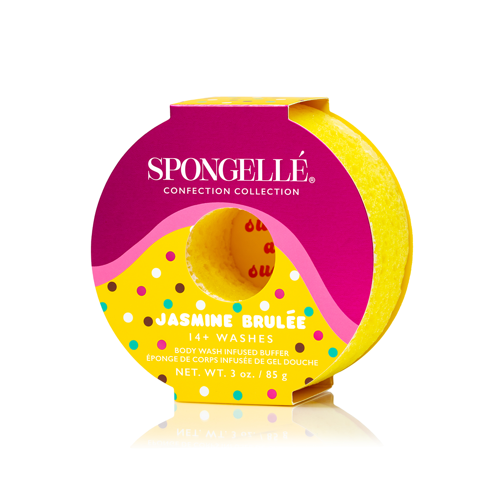 Cocoa Bon & Jasmine Brûlée Body Buffer Set by Spongellé — image 4 of 5