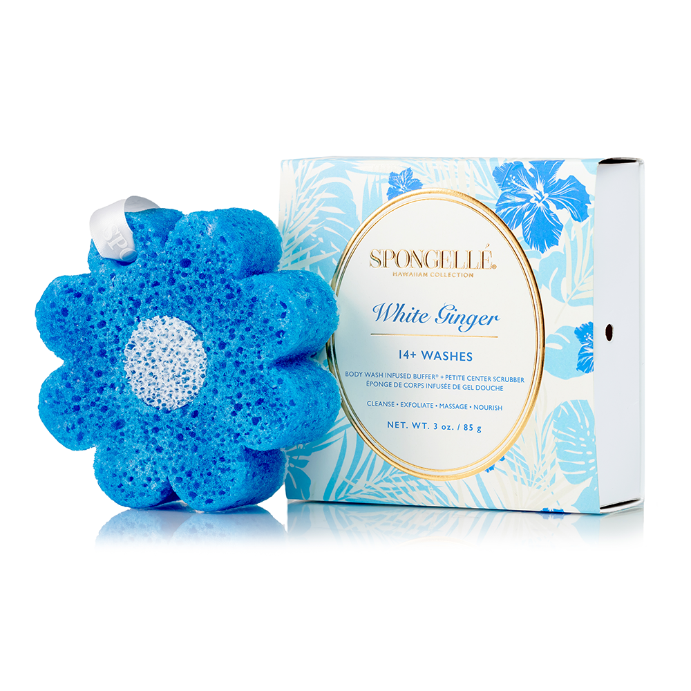 Pua Kenikeni & White Ginger Hawaiian Body Buffer Set by Spongellé — image 7 of 7