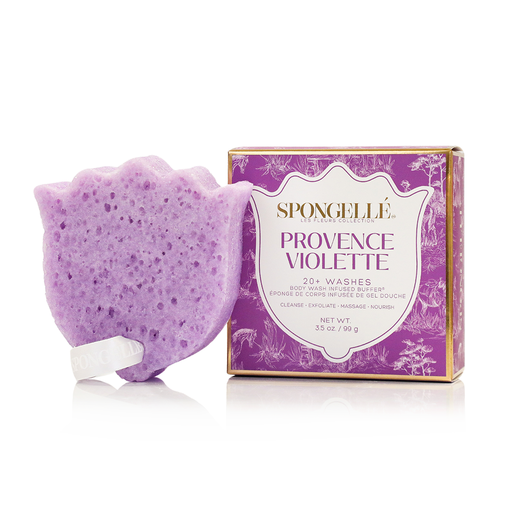 Poppy Rogue & Provence Violette Body Buffer Set by Spongellé — image 4 of 5