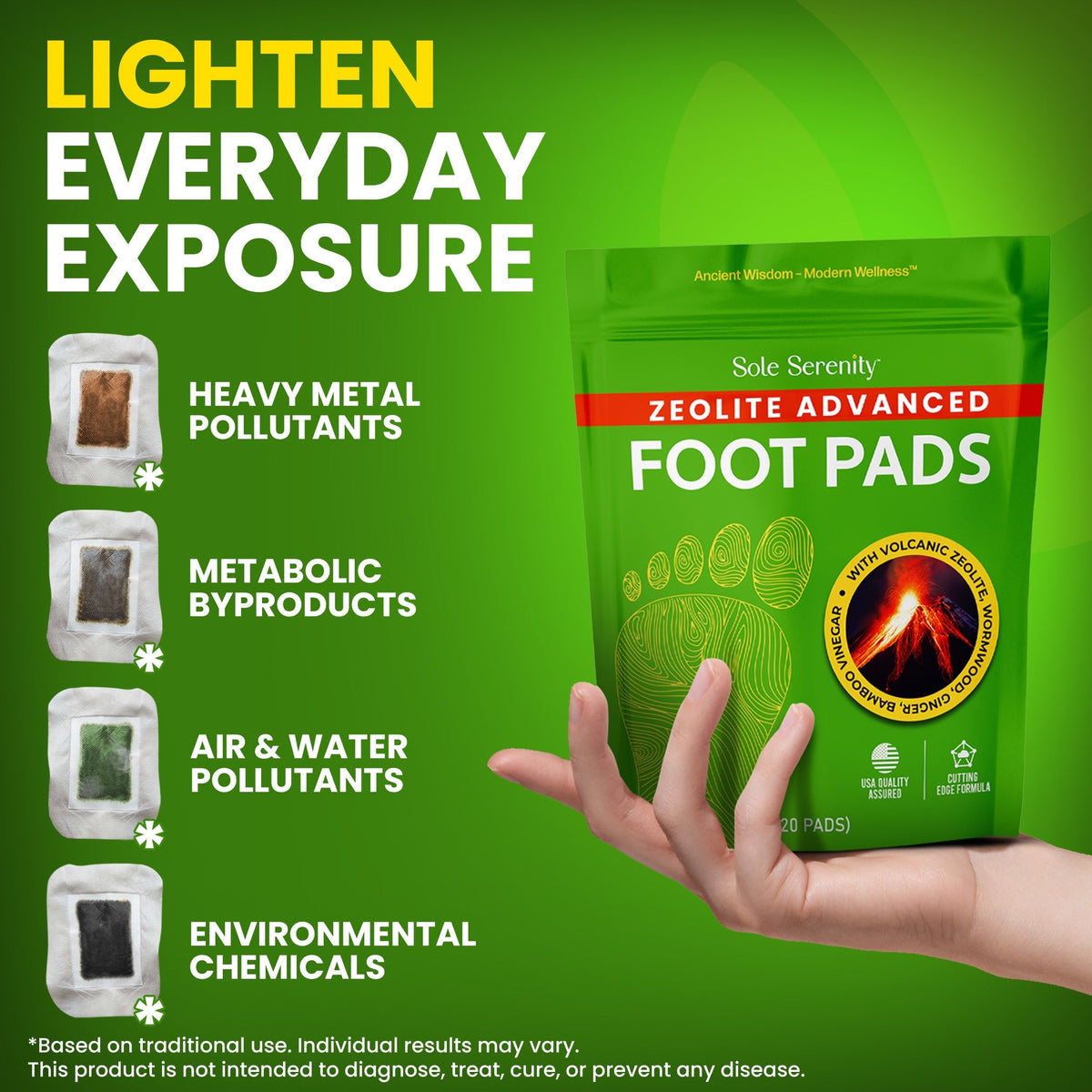 Detox Foot Pads - Zeolite, Ginger, Wormwood — image 2
