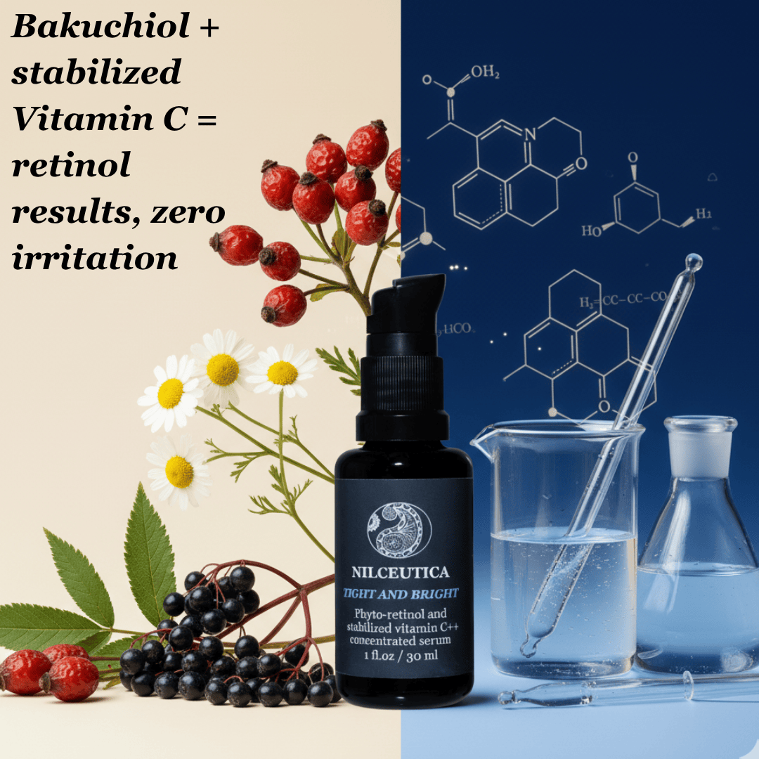 TIGHT AND BRIGHT, an Advanced Gentle Phyto-Retinol and Vitamin C Face Serum, 12 Innovative Technologies, 55% High-Performance Cosmeceuticals — image 6