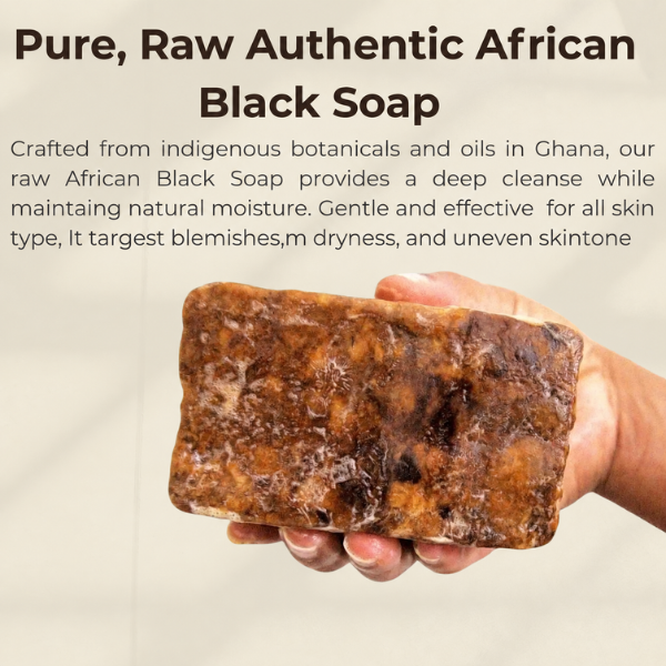 Authentic African Black Soap | Organic Skincare for Clear & Glowing Skin — image 4