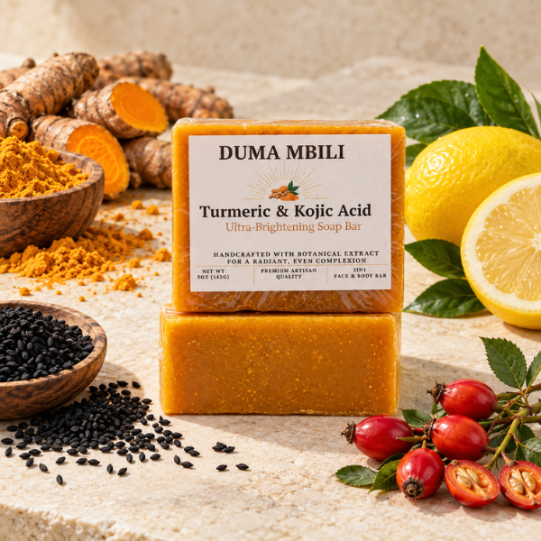 Duma Mbili Turmeric & Kojic Acid Ultra-Brightening Soap Bar — image 9