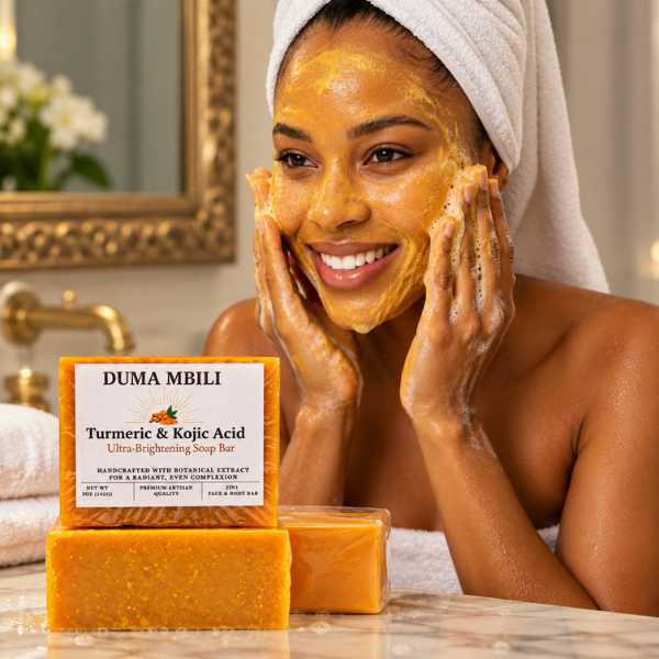 Duma Mbili Turmeric & Kojic Acid Ultra-Brightening Soap Bar — image 10