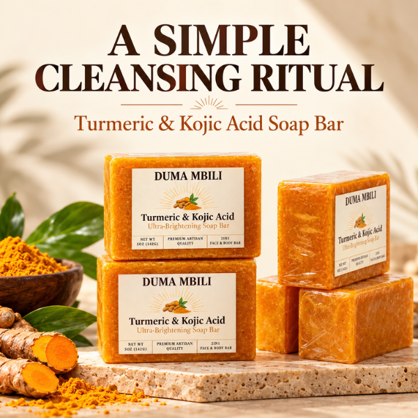 Duma Mbili Turmeric & Kojic Acid Ultra-Brightening Soap Bar — image 2
