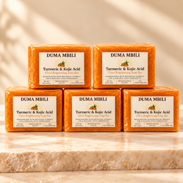 Duma Mbili Turmeric & Kojic Acid Ultra-Brightening Soap Bar by Duma Mbili LLC
