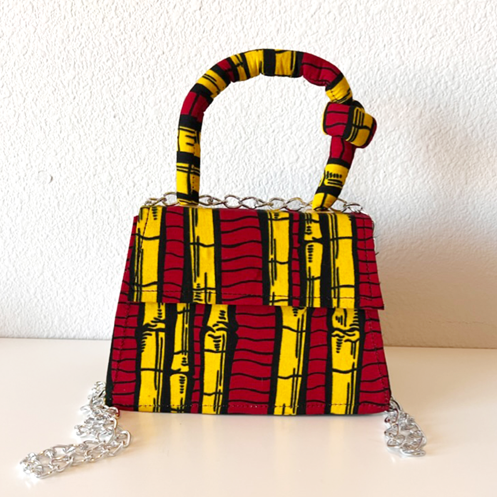 Asma Knot African Print Mini Bag — image 3