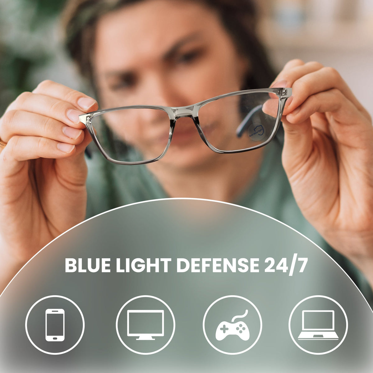 Blue Light Glasses for Screens & LED Lights – 2.3X More Protection | Anti-Glare & Eye Strain Relief — image 3