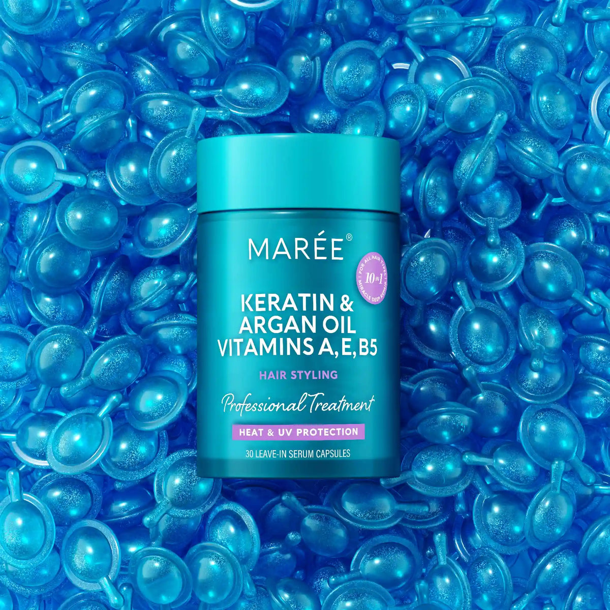 Keratin Oil Capsules for Frizz Control by Marée