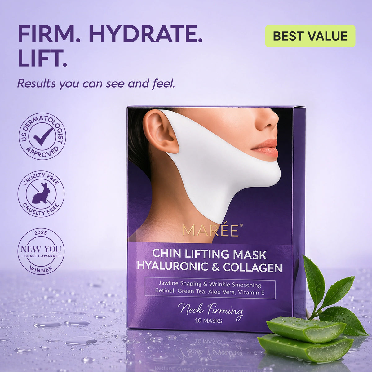 Hyaluronic Acid V-line Lifting Mask 10 PCS — image 13