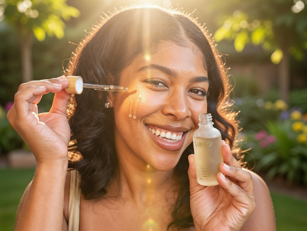 PREMIUM 100% VEGAN GLOW UP Toner Serum With Hyaluronic Acid + Niacinamide + Camellia Leaf + Vitamin E + Rose Water — image 5