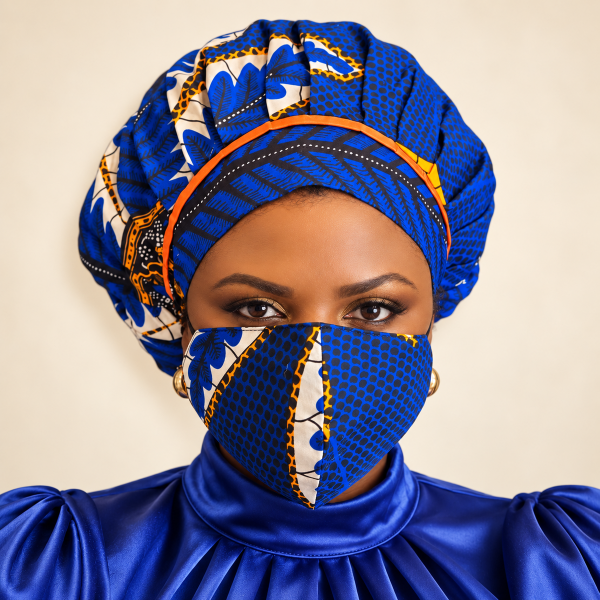 Duma Mbili Kente African Print Bonnets — image 2