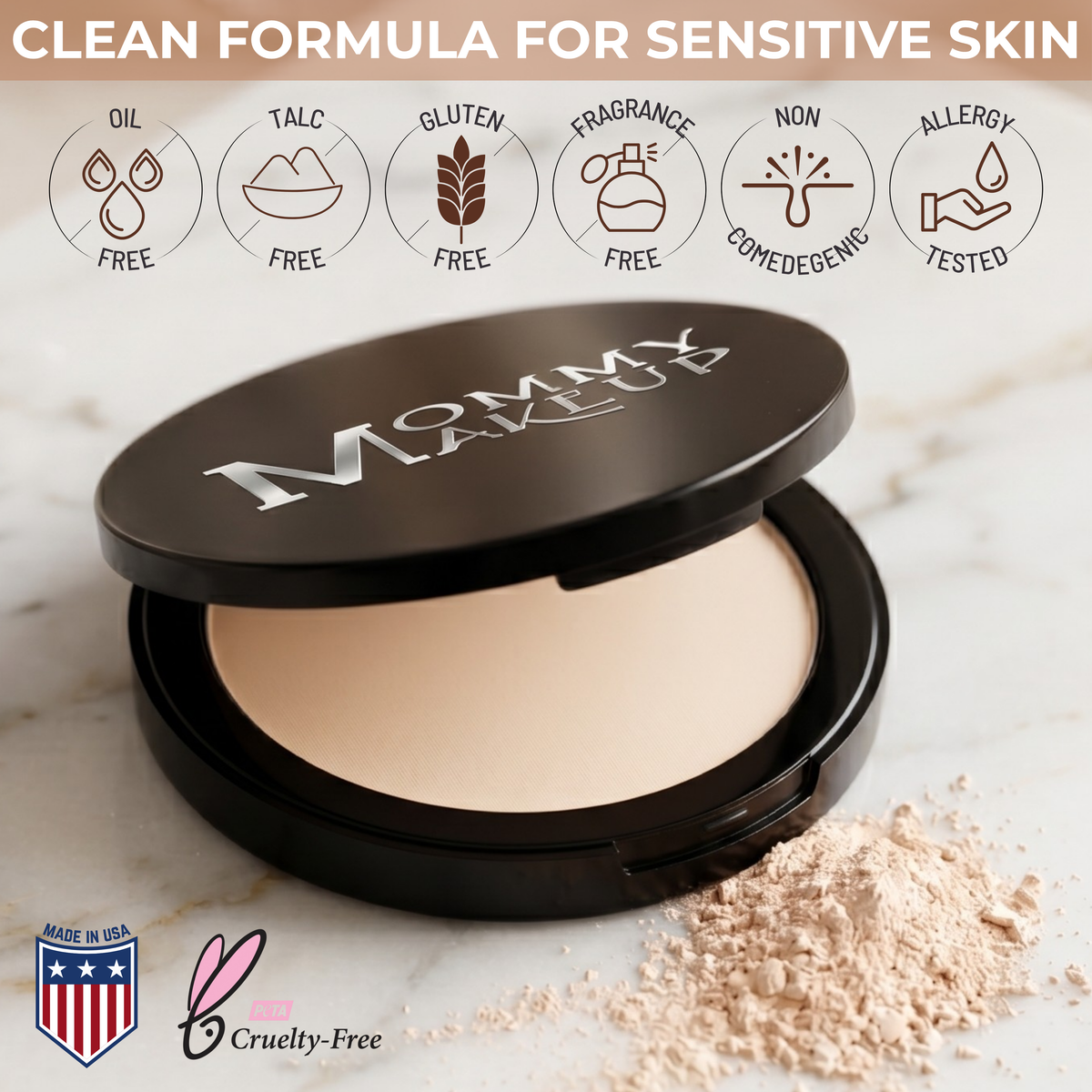 Mineral Dual Powder Foundation SPF15 (0.45 oz.) - DUE DATE (Medium) by Mommy Makeup — image 3 of 8