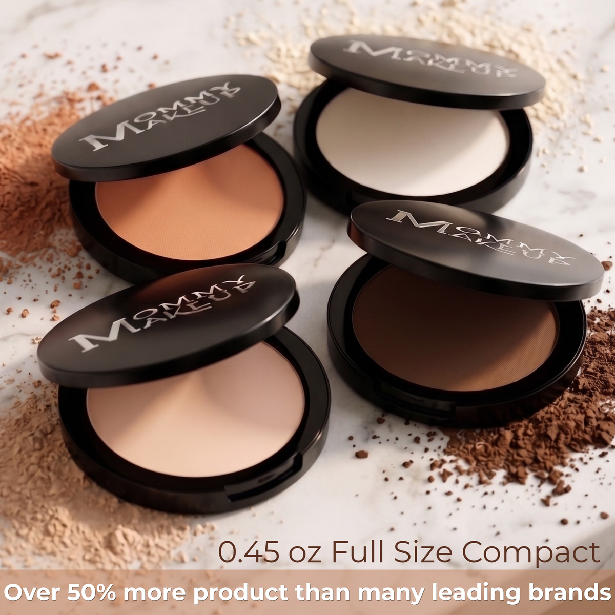 Mineral Dual Powder Foundation SPF15 (0.45 oz.) - Baby's Breath (Extra Light) by Mommy Makeup — image 5 of 7