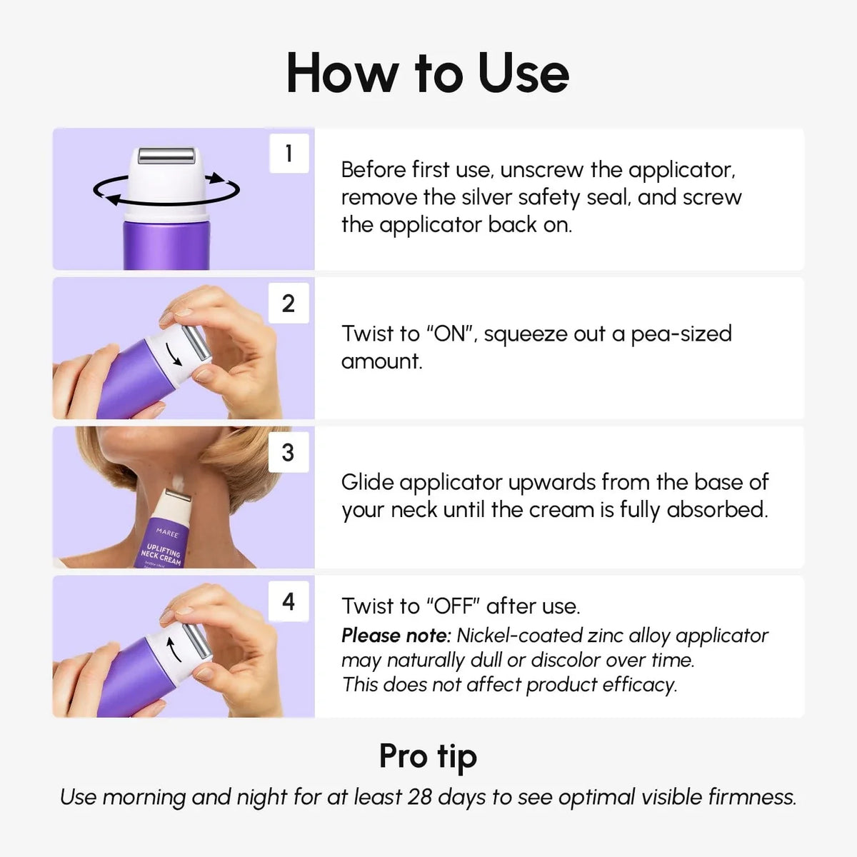 Pro-Retinol Neck Lifting Cream Massager — image 3