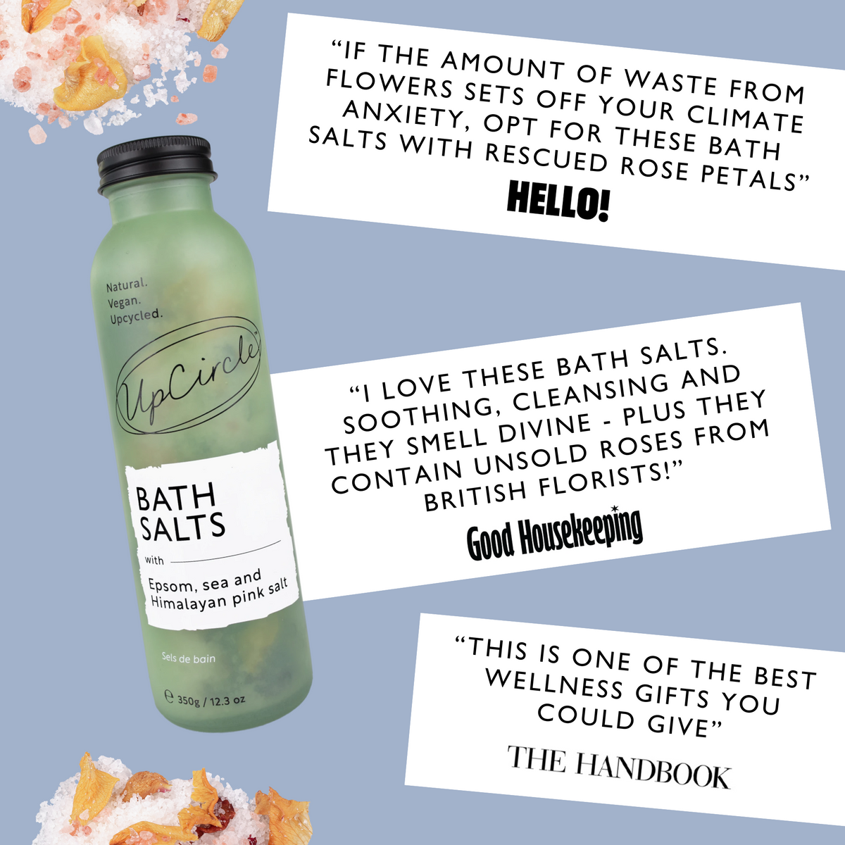 Bath Salts with Epsom, Sea and Himalayan Pink Salt — image 3