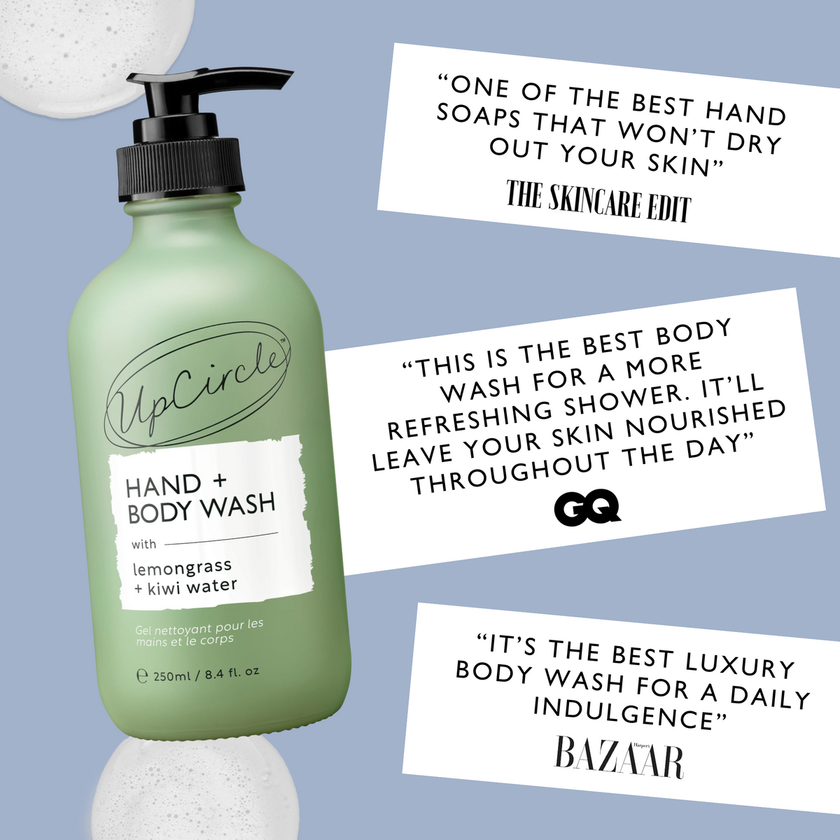 Natural Hand + Body Wash with Lemongrass — image 3