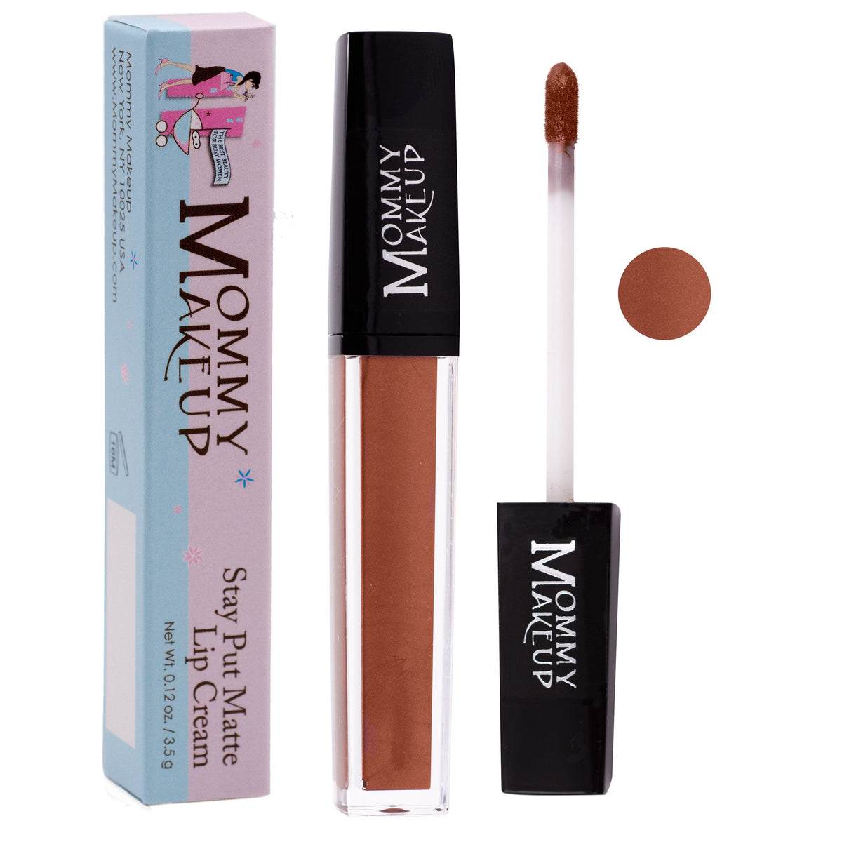Amber Stay Put Matte Lip Cream | Stunning Kiss-Proof Lipstick by Mommy Makeup — image 1 of 7