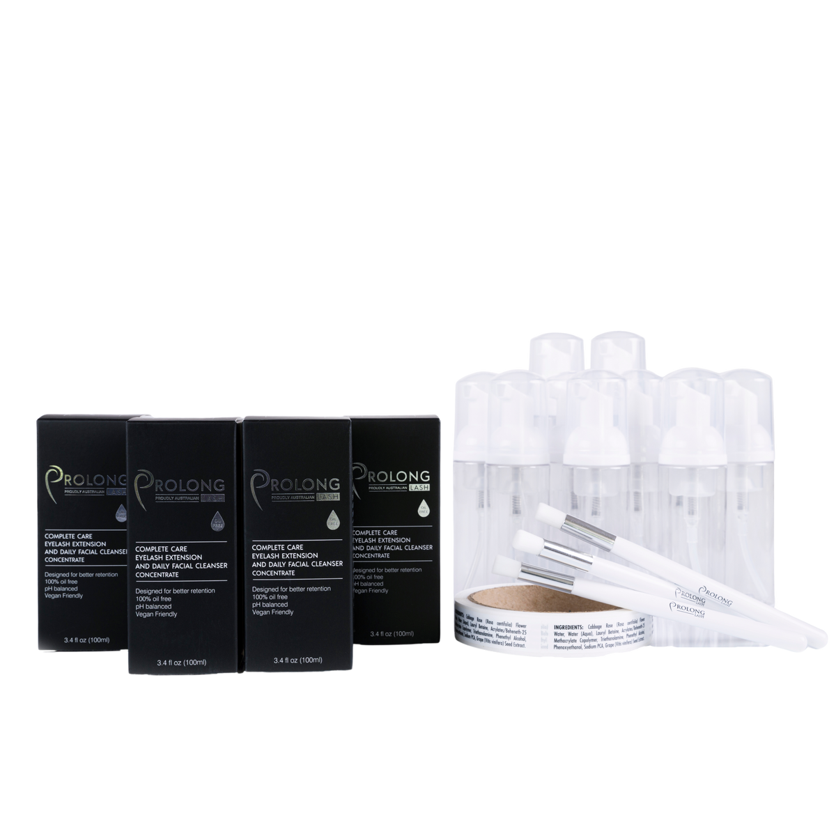 Eyelash Extension Cleanser Concentrate - 100ml Starter Pack by Prolong Lash US