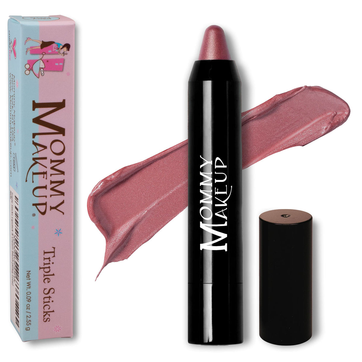 Triple Sticks Lipstick, Cream Blush, and Treatment in Daisy Glow by Mommy Makeup — image 1 of 10