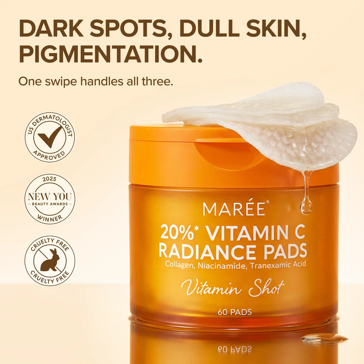Dark Spot Fading Vitamin C Pads by Marée