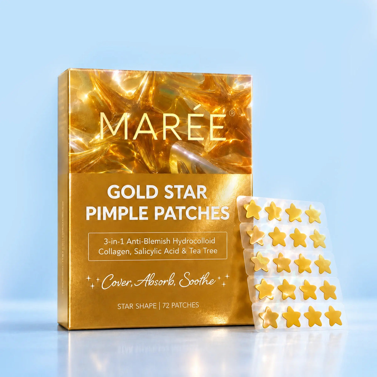 Gold Star Pimple & Acne Patches by Maree
