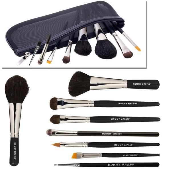 Chic Mom Brush Kit | Artist Quality, Vegan, 9-Piece Set by Mommy Makeup