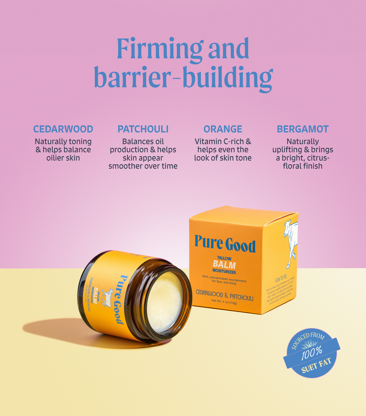 Cedarwood & Patchouli · Tallow Balm — image 3