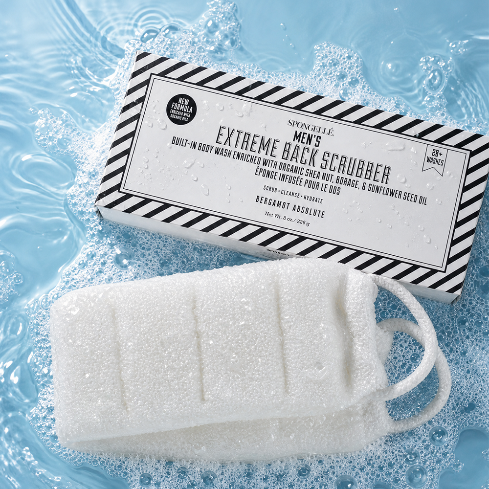 Men's Extreme Body Wash Infused Back Scrubber by Spongellé — image 3 of 5