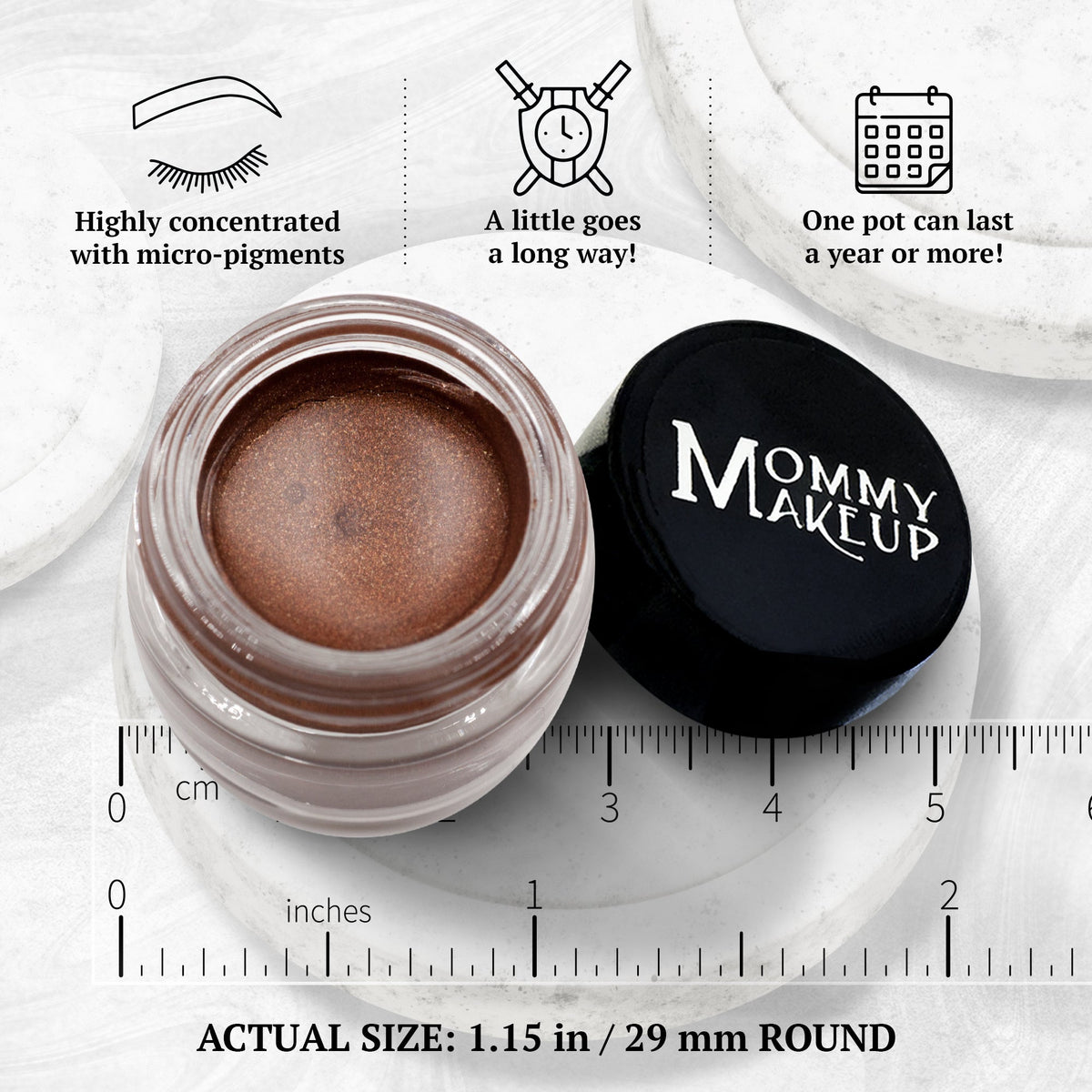 Chocolate Sizzle Stay Put Waterproof Gel Eyeliner w/ Micropigments by Mommy Makeup — image 7 of 8