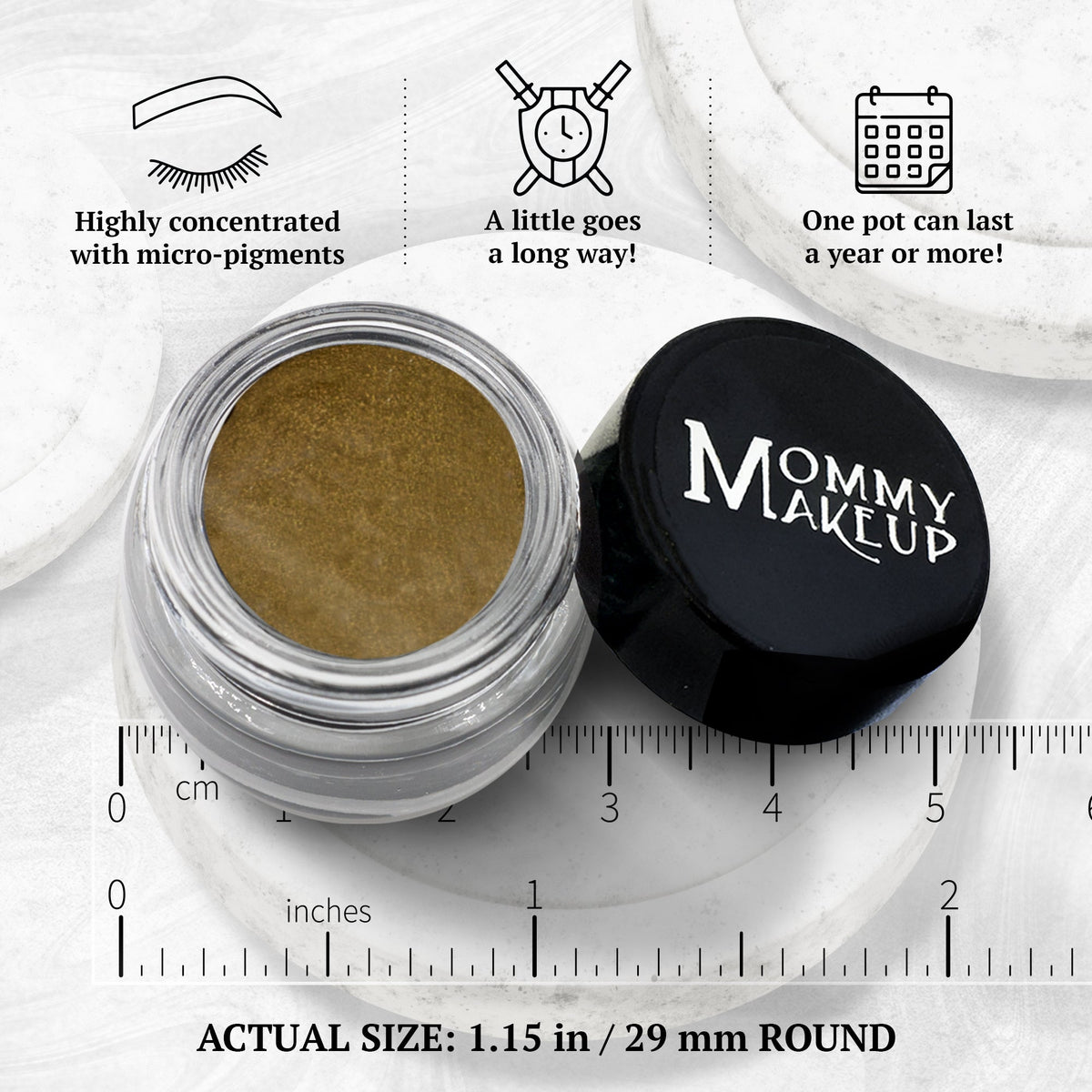 Olive It Up Stay Put Waterproof Gel Eyeliner w/ Micropigments by Mommy Makeup — image 7 of 8