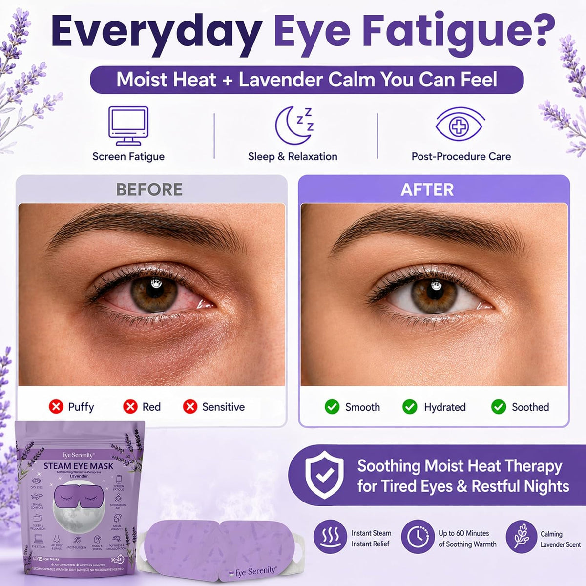 Eye Serenity Steam Eye Mask - LAVENDER — image 2