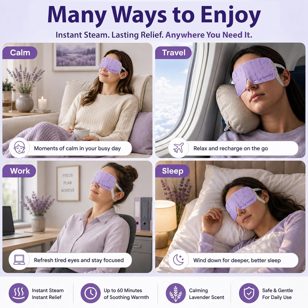 Eye Serenity Steam Eye Mask - LAVENDER — image 5