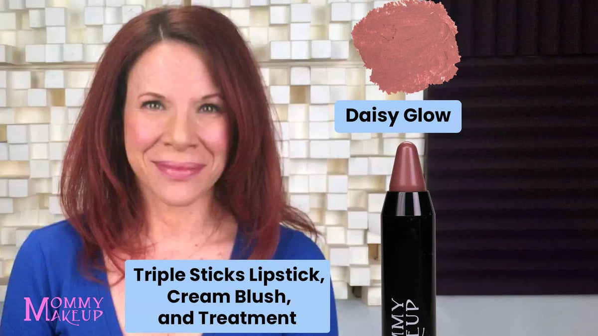 Triple Sticks Lipstick, Cream Blush, and Treatment in Daisy Glow by Mommy Makeup — image 2 of 10