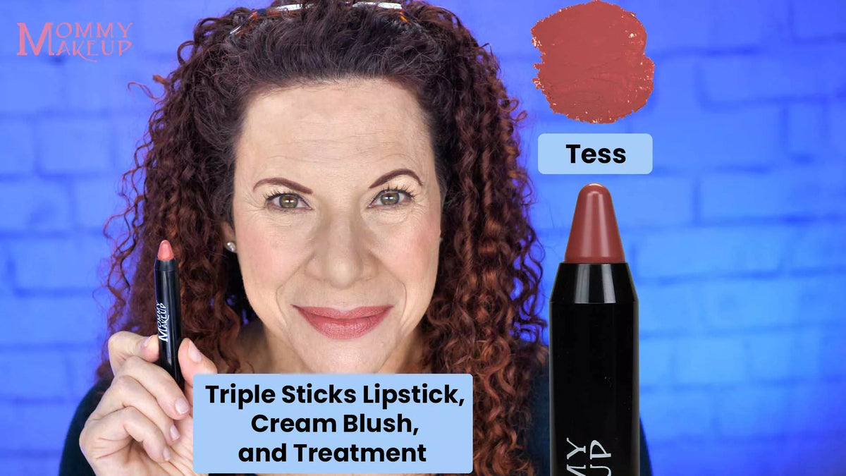 Triple Sticks Lipstick, Cream Blush, and Treatment in Tess by Mommy Makeup — image 2 of 8