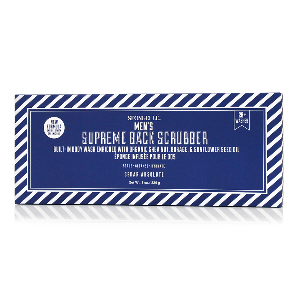 Men's Supreme Body Wash Infused Back Scrubber by Spongellé — image 4 of 5
