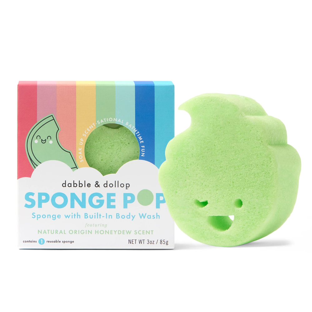 Honeydew Sponge Pop™ Kids Buffer | Dabble & Dollop by Spongellé — image 1 of 7