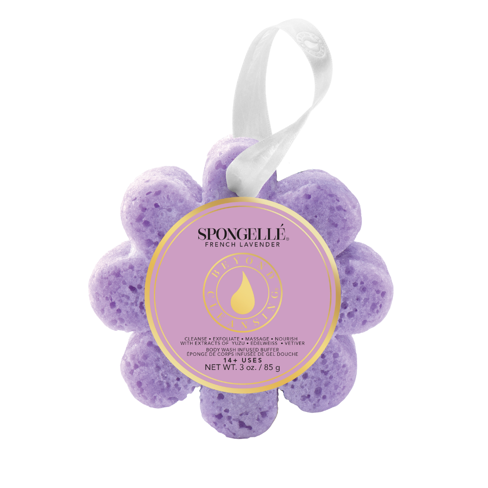 French Lavender Wild Flower, Pedi Buffer, and Body Wash Refill Set by Spongellé — image 3 of 6
