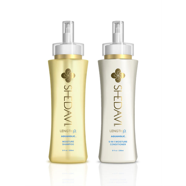 LENGTH₂O™ Aquaholic™ Moisture Shampoo + Conditioner Duo by Shedavi