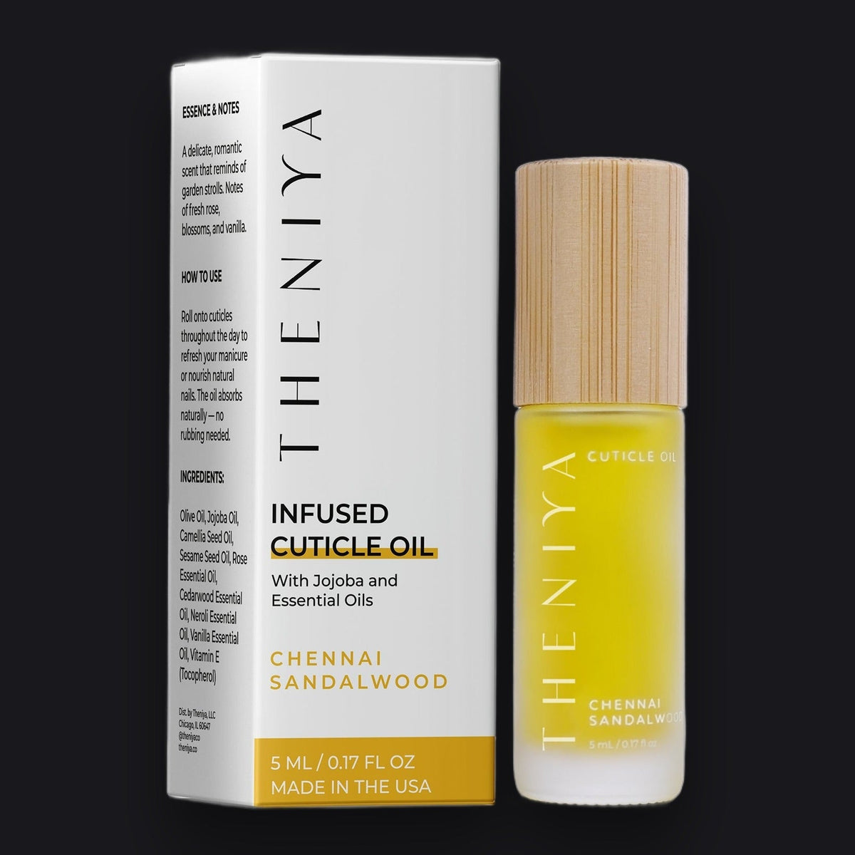 Theniya Chennai Sandalwood Infused Cuticle Oil