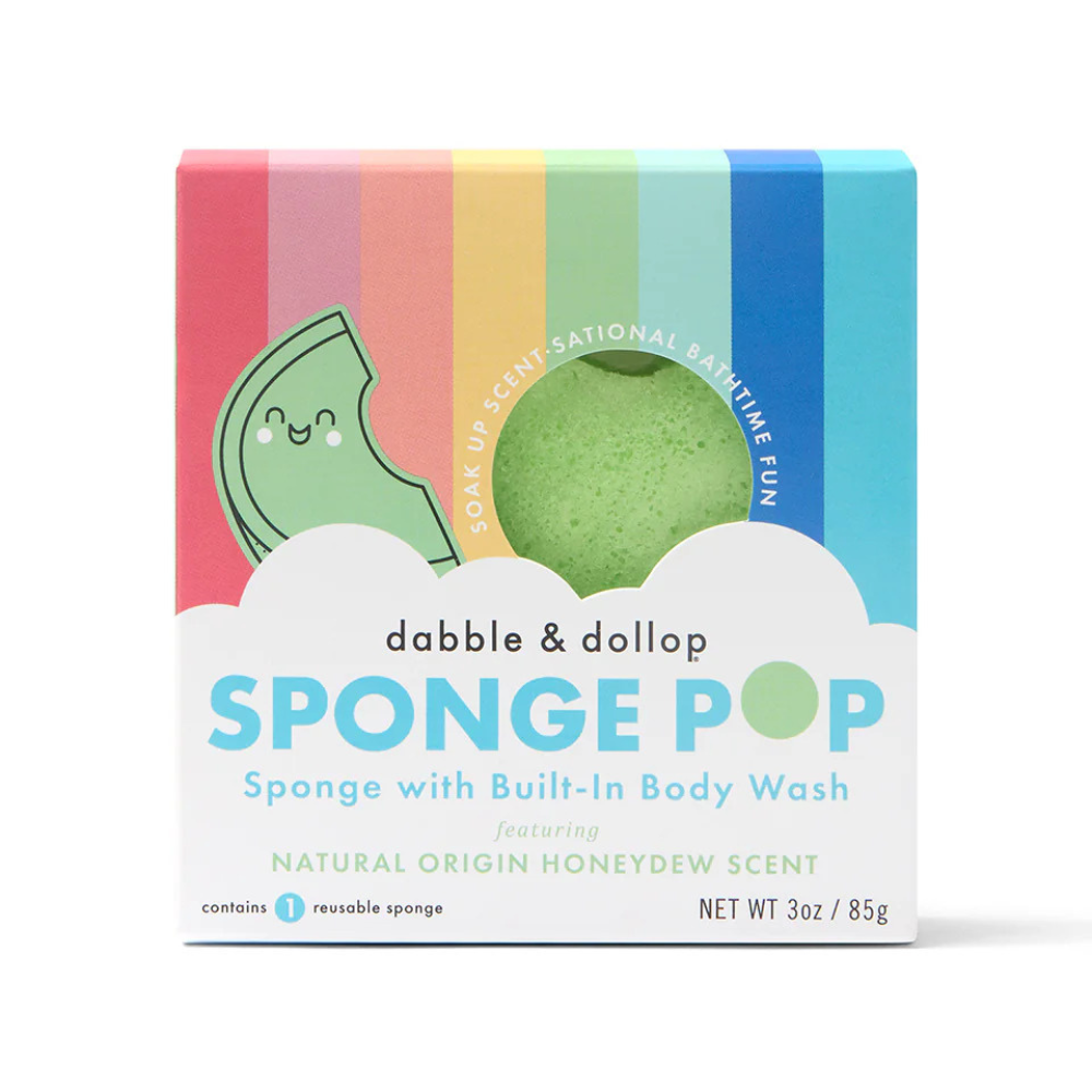 Honeydew Sponge Pop™ Kids Buffer | Dabble & Dollop by Spongellé — image 5 of 7