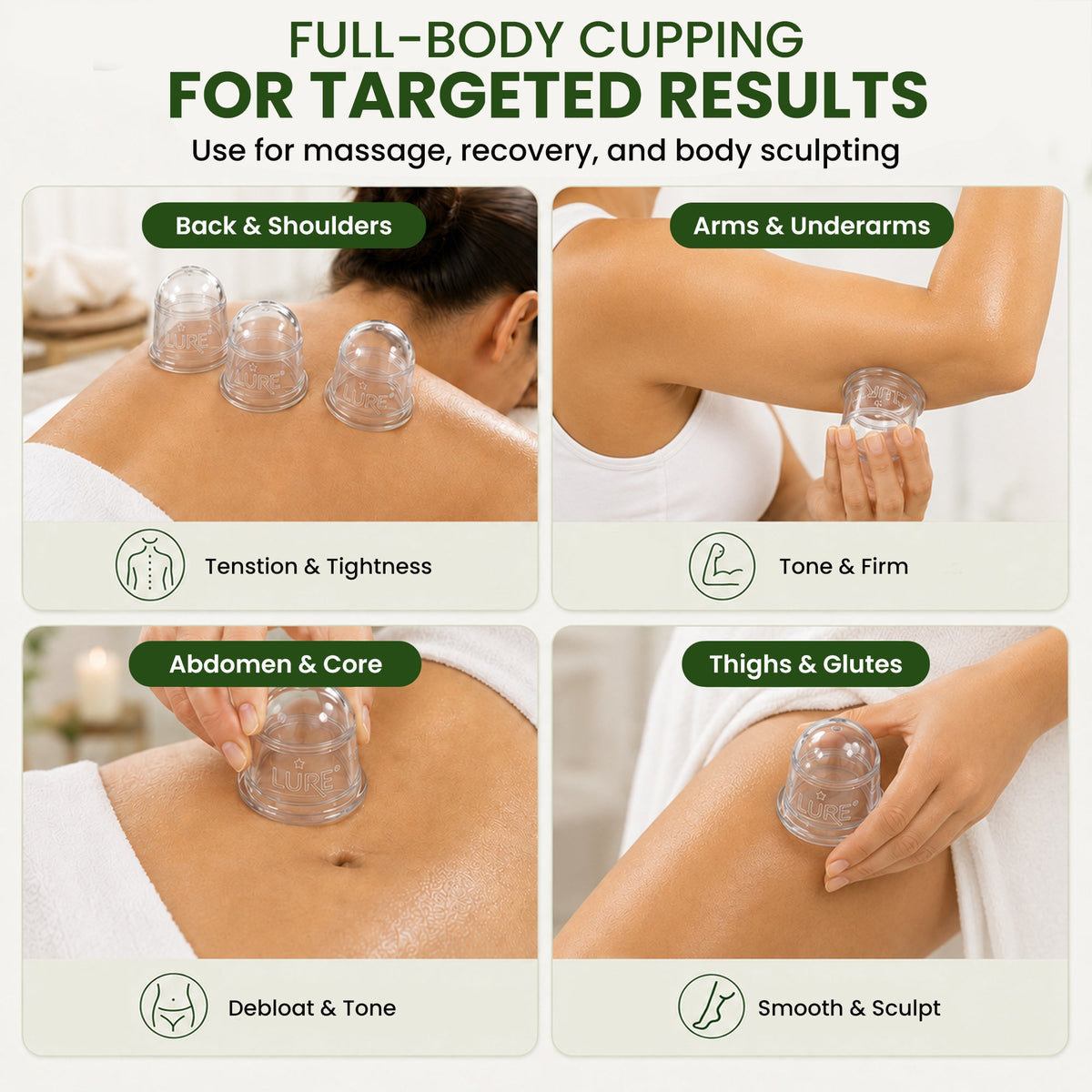 ZEN Body Cupping Set 1 Small 1 Large Cups — image 5