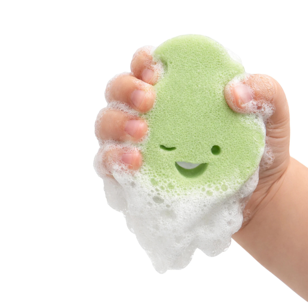 Honeydew Sponge Pop™ Kids Buffer | Dabble & Dollop by Spongellé — image 3 of 7