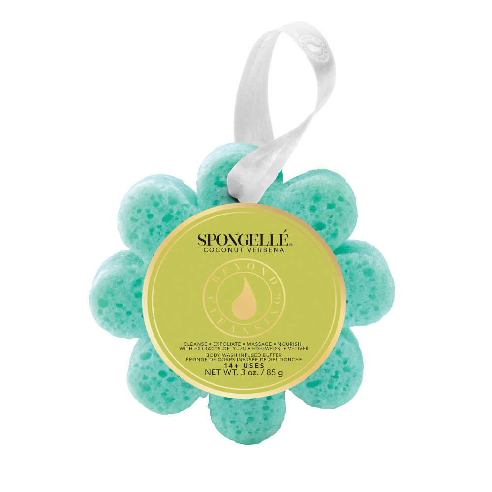 Coconut Verbena Wild Flower, Pedi Buffer, and Body Wash Refill Set by Spongellé — image 3 of 6