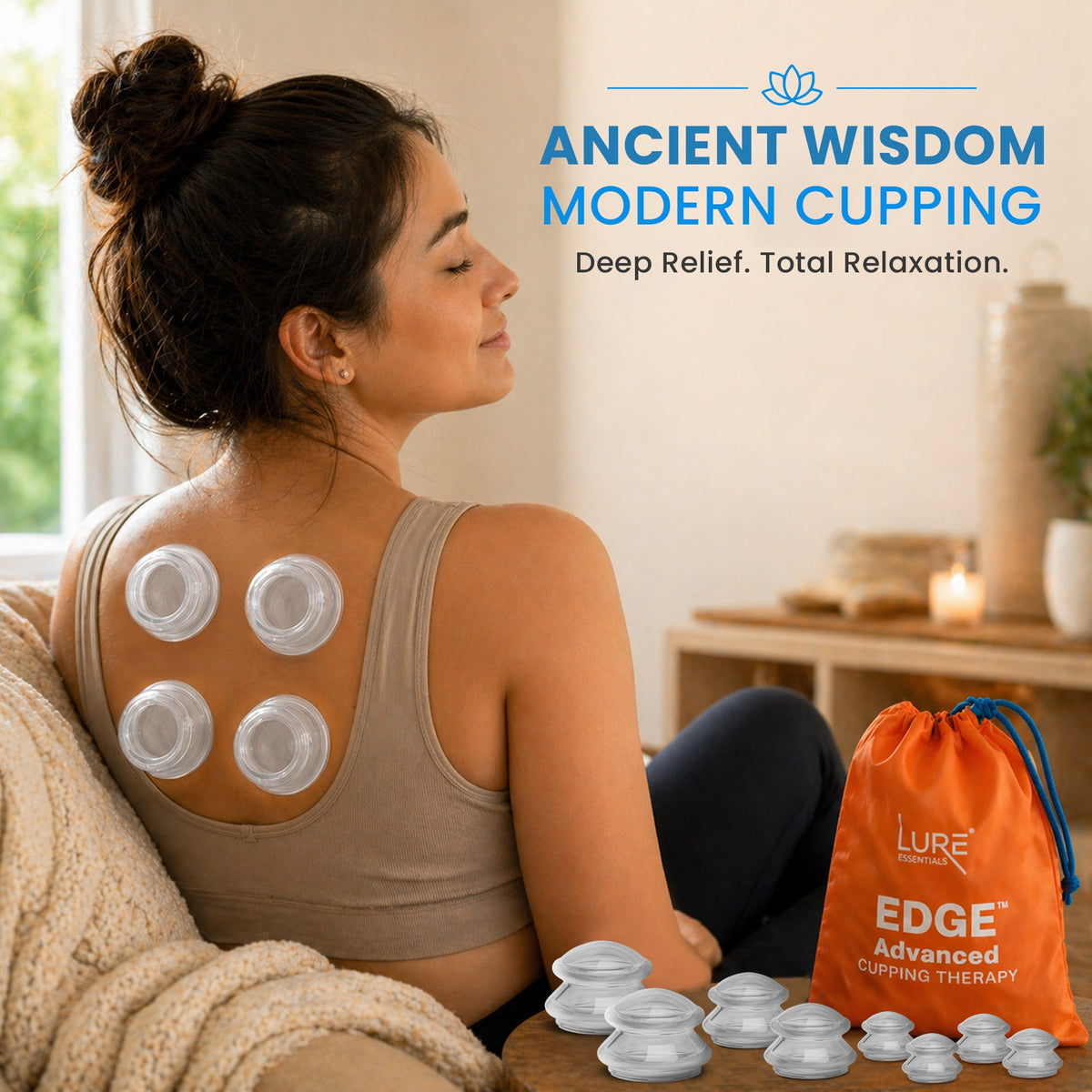 EDGE™ Cupping Set Clear, 8 Cups (2L, 2M, 4S) — image 8
