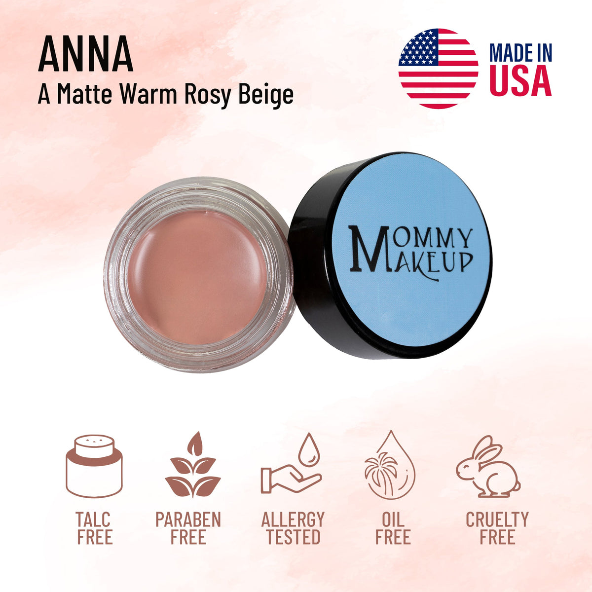 Anna Any Wear Creme - A Waterproof Multi-tasking creme to powder product for eyes, cheeks & lips. Can be worn anywhere by Mommy Makeup — image 2 of 7